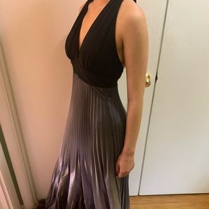 Satin floor length gown